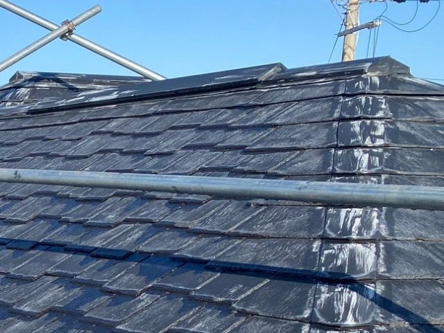 三木市の経年劣化したスレート